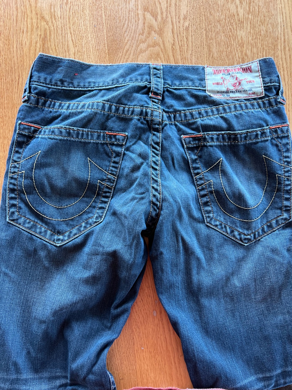 Men’s True Religion Slim Straight leg Jeans size 30X32. Rn#112790 - Picture 5 of 12